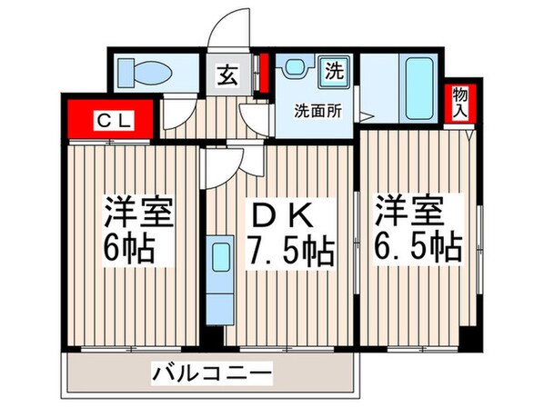 エスポワ－ルⅠの物件間取画像